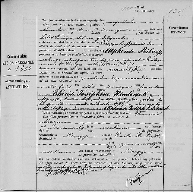 BILAEY Alphonse Joseph Edouard 76651 01